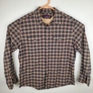 UNTUCKit Mens Plaid Flannel Shirt XL